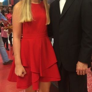 Red Adelyn Rae dress